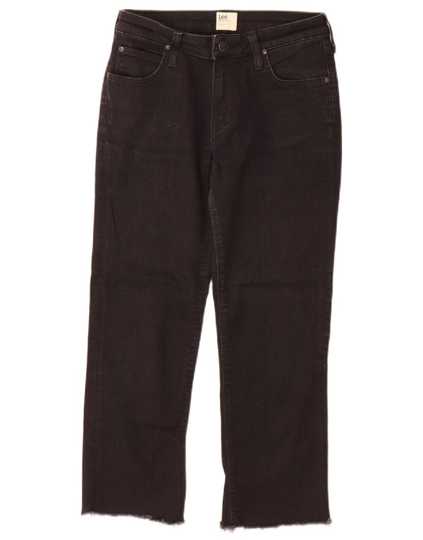 Lee Womens Marion Straight Jeans W27 L25 Black Cotton