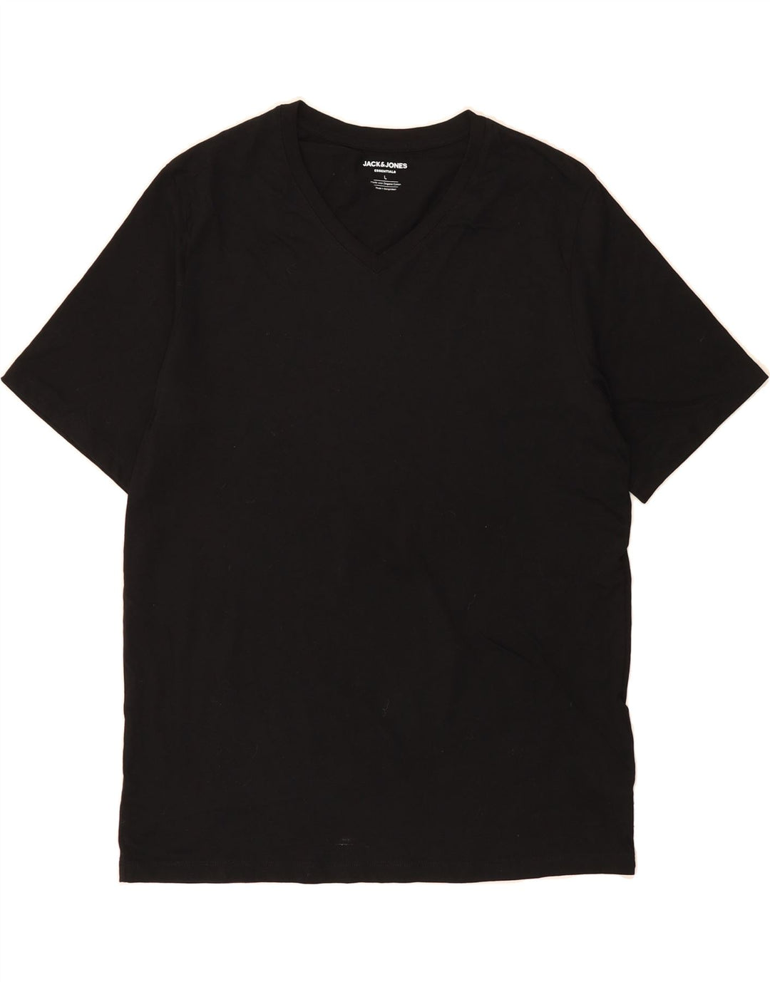 JACK & JONES Mens T-Shirt Top Large Black Cotton Vintage Jack & Jones and Second-Hand Jack & Jones from Messina Hembry 