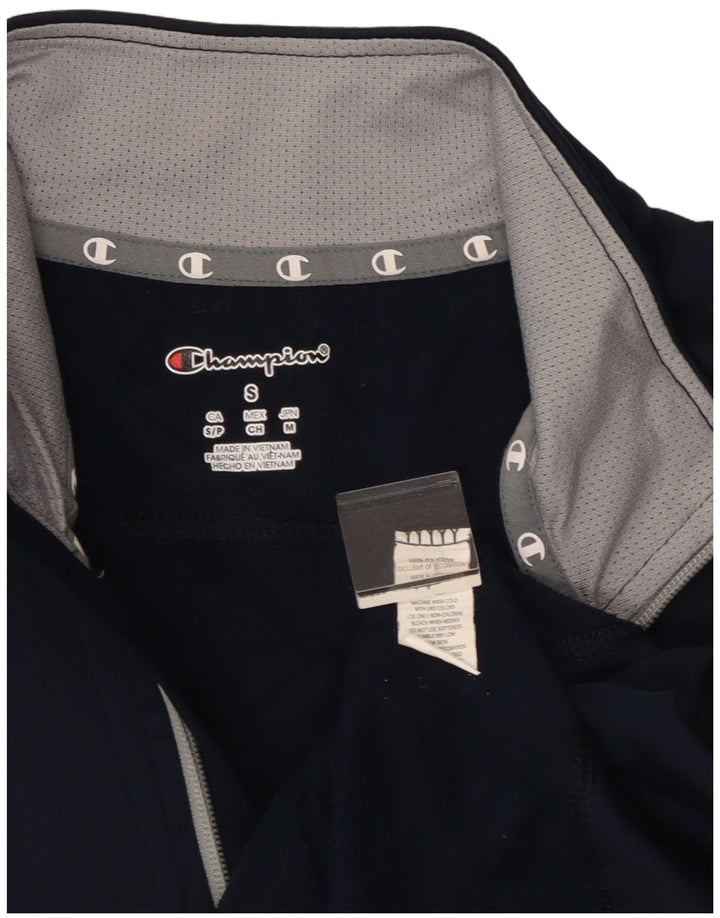 Champion Mens Graphic Sweatshirt Jumper Small Navy Blue Polyester Sports