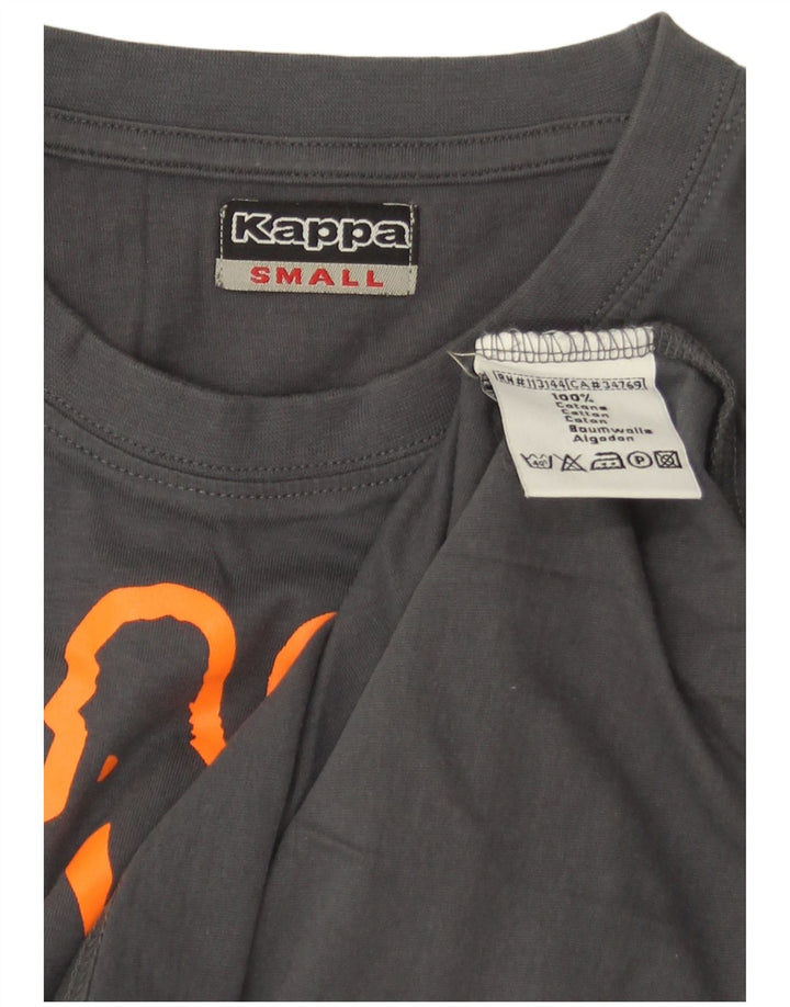 Kappa Mens Graphic T-Shirt Top Small Grey Cotton