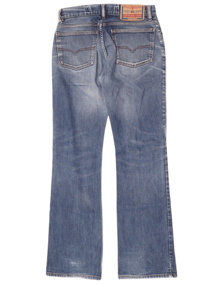 Diesel Damen Distressed Bootcut Jeans W31 L33 Blaue Baumwolle