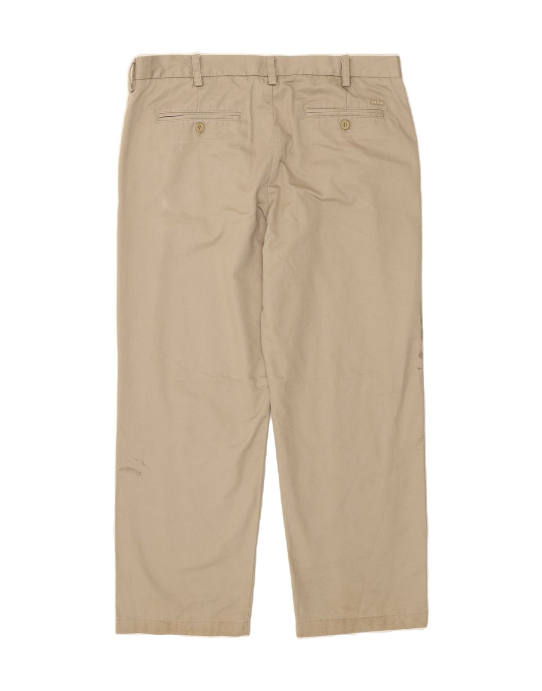 IZOD Mens Straight Chino Trousers W36 L29 Beige Cotton Vintage Izod and Second-Hand Izod from Messina Hembry 