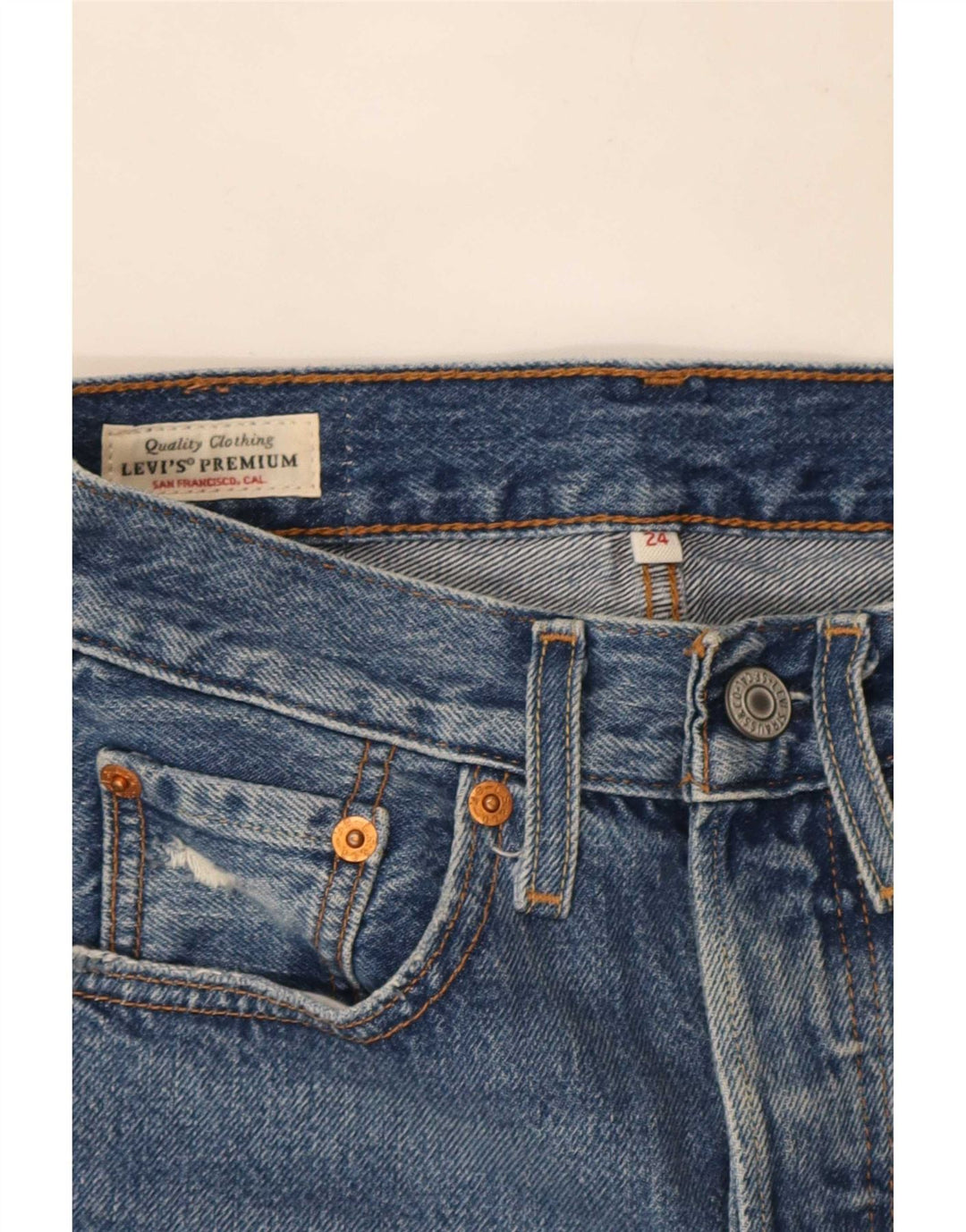Levi's Womens Denim Skirt W24 XS Blue Cotton