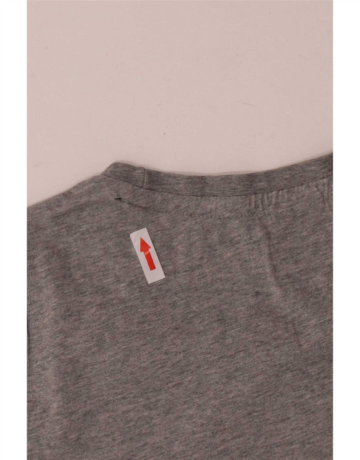 Puma Womens Graphic T-Shirt Top UK 14 Medium Grey