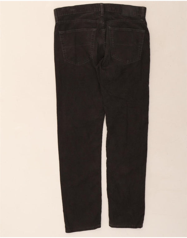 Marks & Spencer Mens Slim Corduroy Trousers W34 L31 Grey Cotton