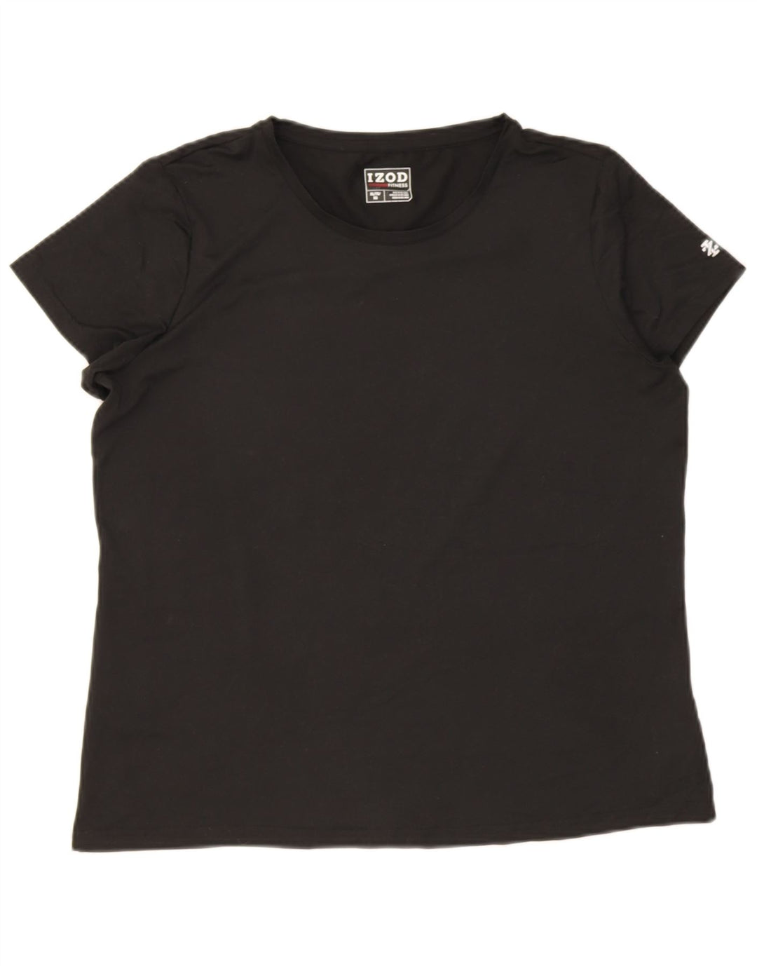 Izod Womens T-Shirt Top UK 18 XL Black Polyester