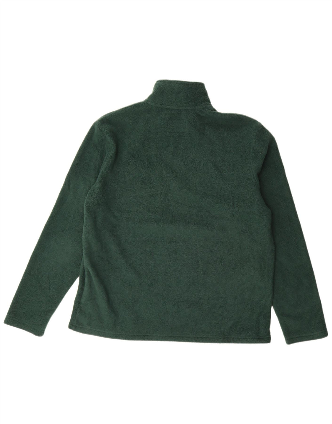 Marks & Spencer Pull polaire à col zippé pour homme, grand, vert, polyester
