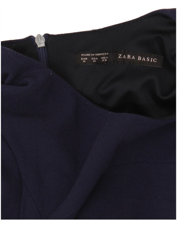 Abito basic da donna Zara con maniche a 3/4 UK 12 blu navy medio