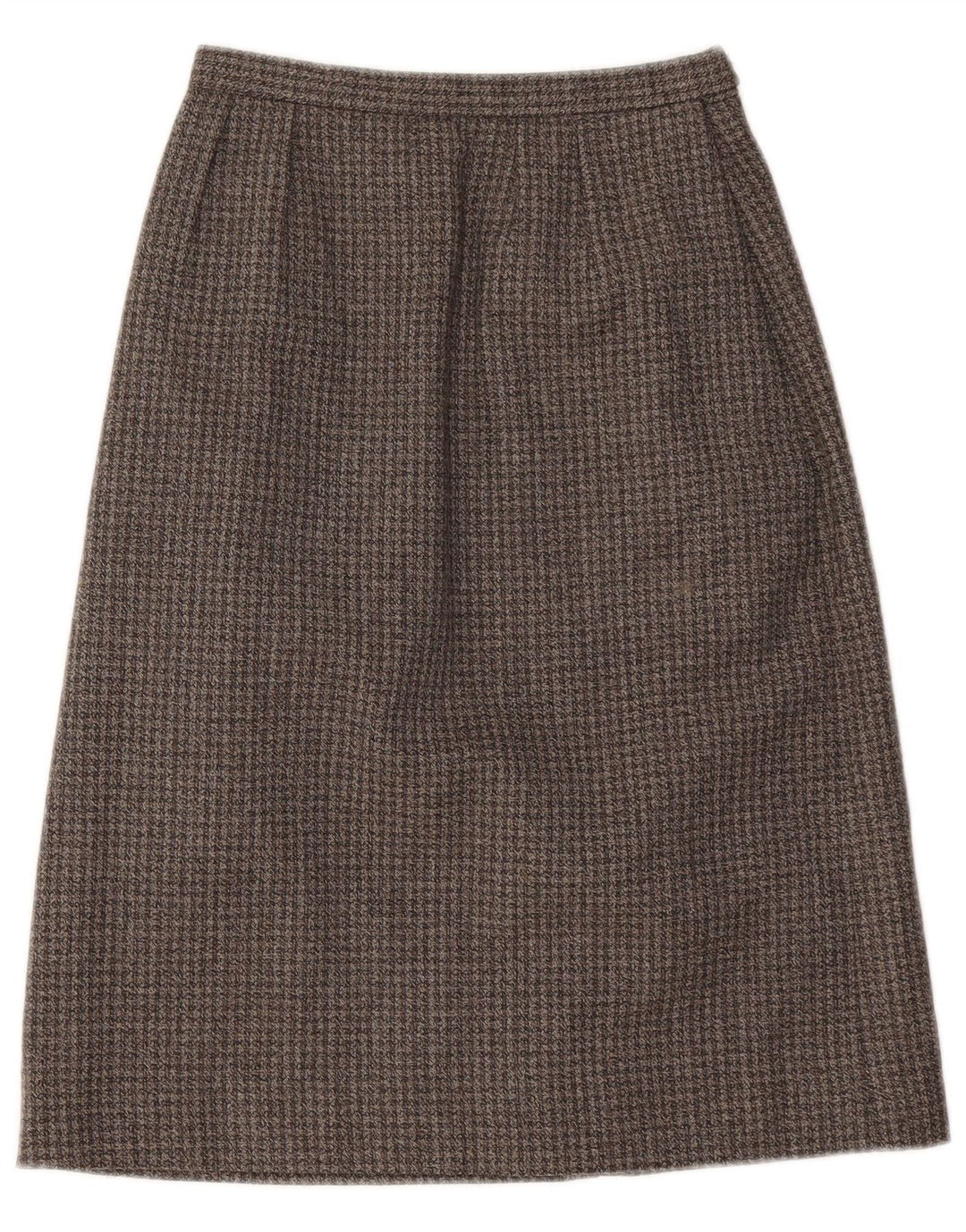 Vintage Womens A-Line Skirt W22 2XS Grey Houndstooth