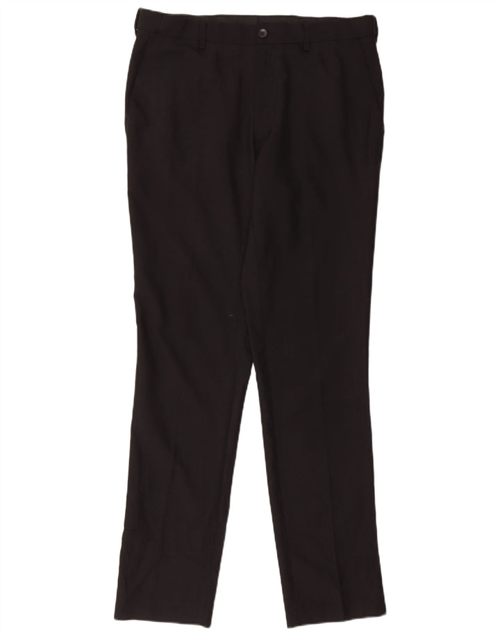 Calça Chino Slim Masculina Marks & Spencer W34 L33 Poliéster Preto