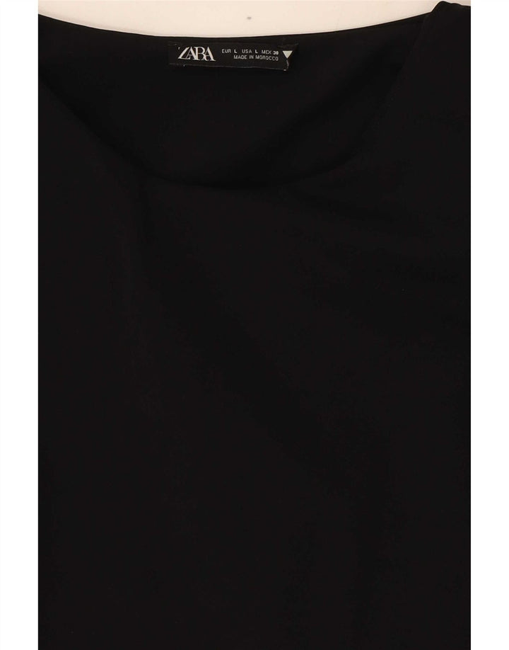 Body senza maniche da donna Zara UK 14 Large nero in poliammide