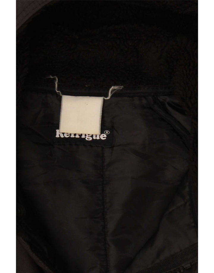 Refrigue Abrigo acolchado con capucha para hombre UK 38 Medium Black