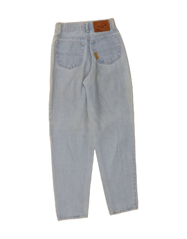 TRUSSARDI Womens Tapered Jeans W27 L29 Blue Vintage Trussardi and Second-Hand Trussardi from Messina Hembry 