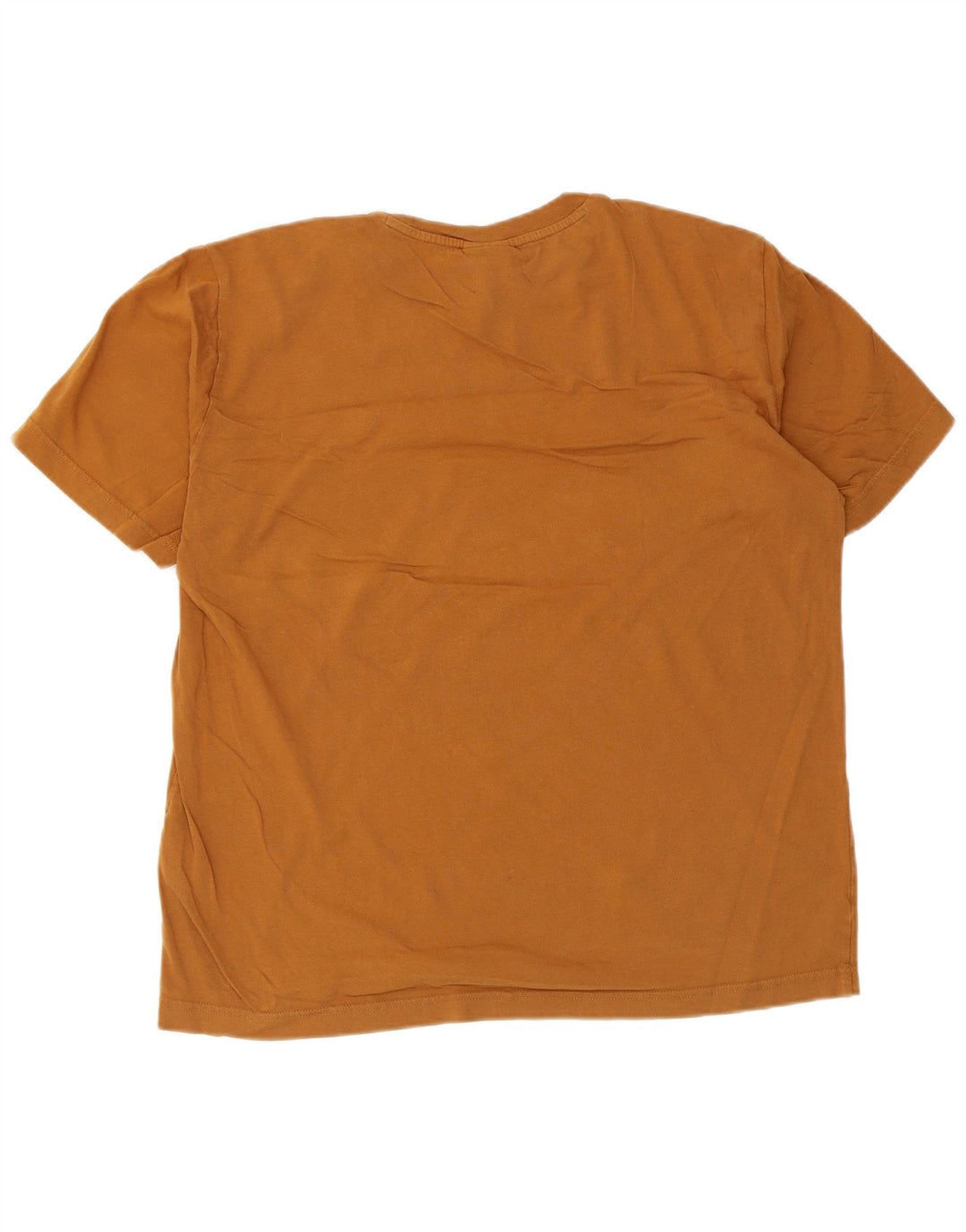 Champion Herre grafisk T-shirt Top Stor brun bomuld