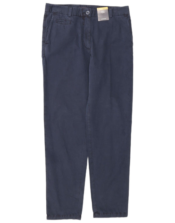 Marks & Spencer Chinobukser til kvinder UK 10 Small W32 L29 Navy Blue