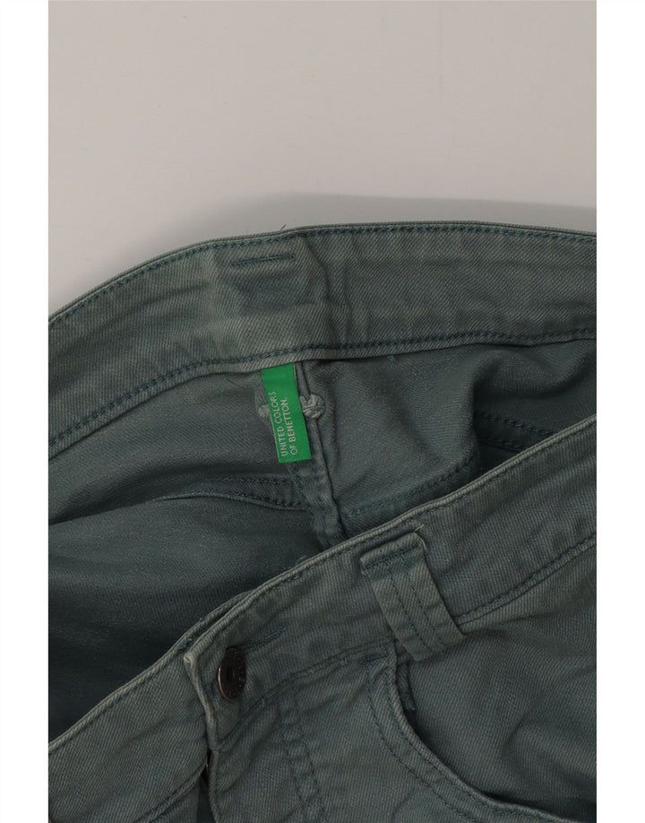 BENETTON Womens Denim Shorts W32 Large Green