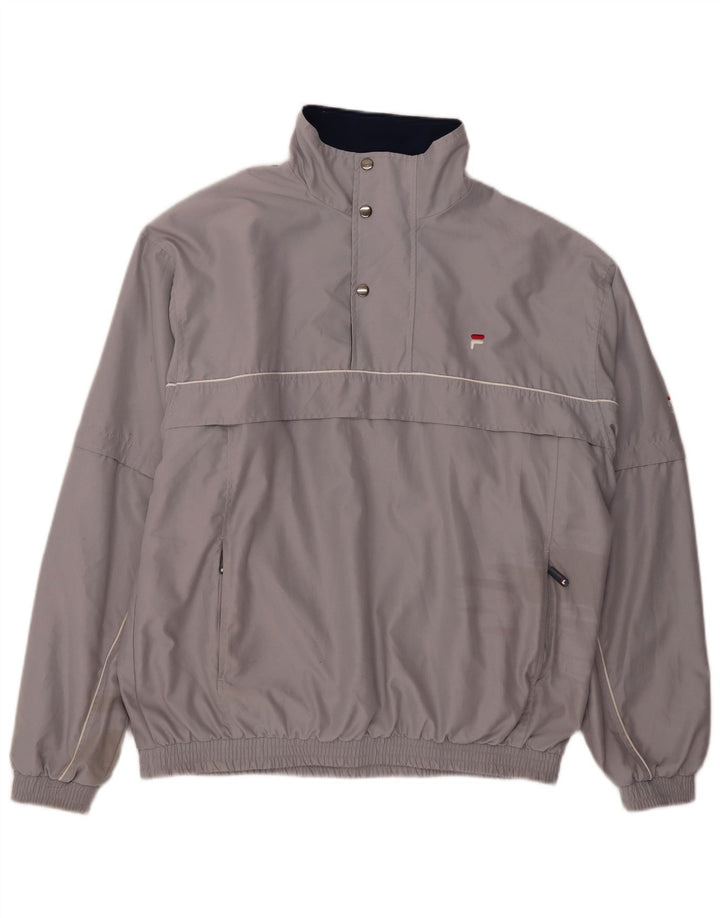 Fila Veste de survêtement pour homme Large Gris Polyester