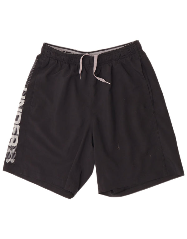 Under Armour Mens Heat Gear Graphic Sport Shorts Medium Black
