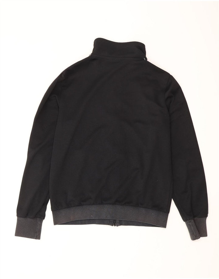 LOTTO Mens Life's Graphic Tracksuit Top Jacket Medium Black Polyester