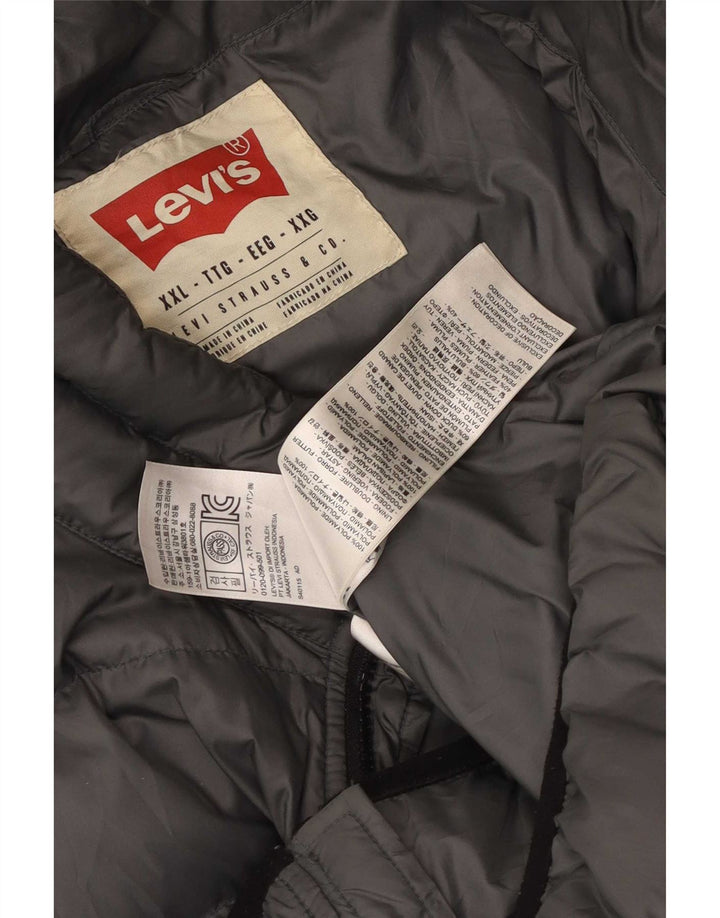 Giacca imbottita da uomo Levi's UK 44 2XL Poliammide grigia