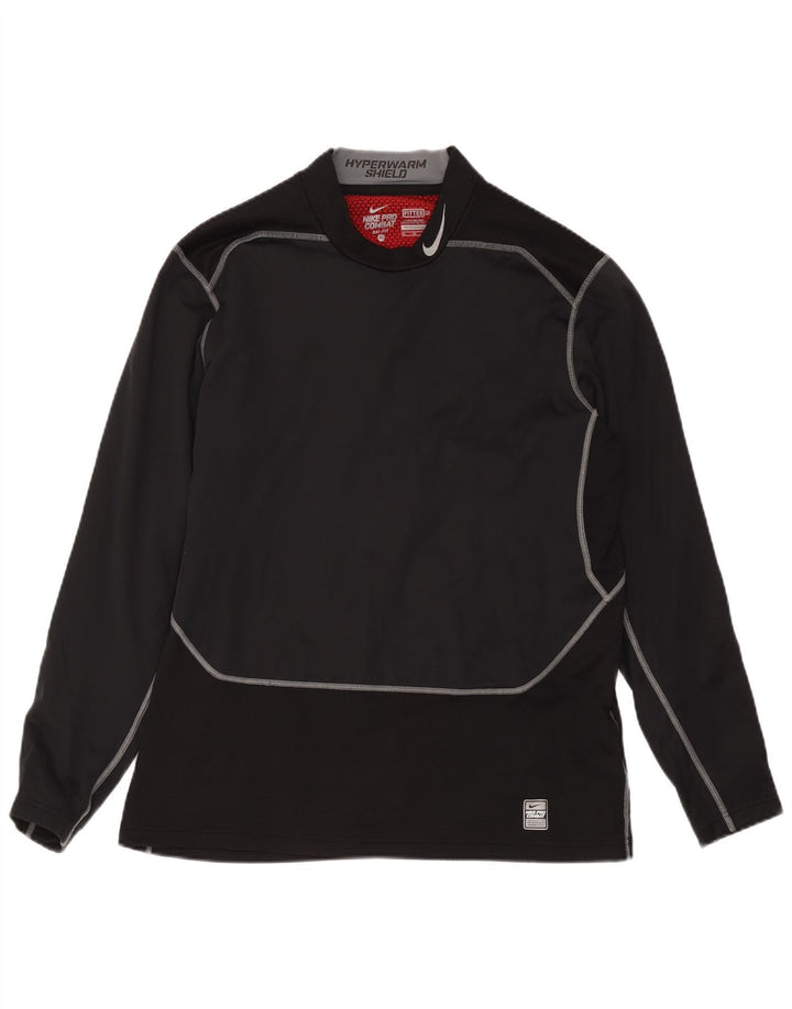 Nike Herre Dri Fit Top Langærmet XL Sort Colourblock Polyester