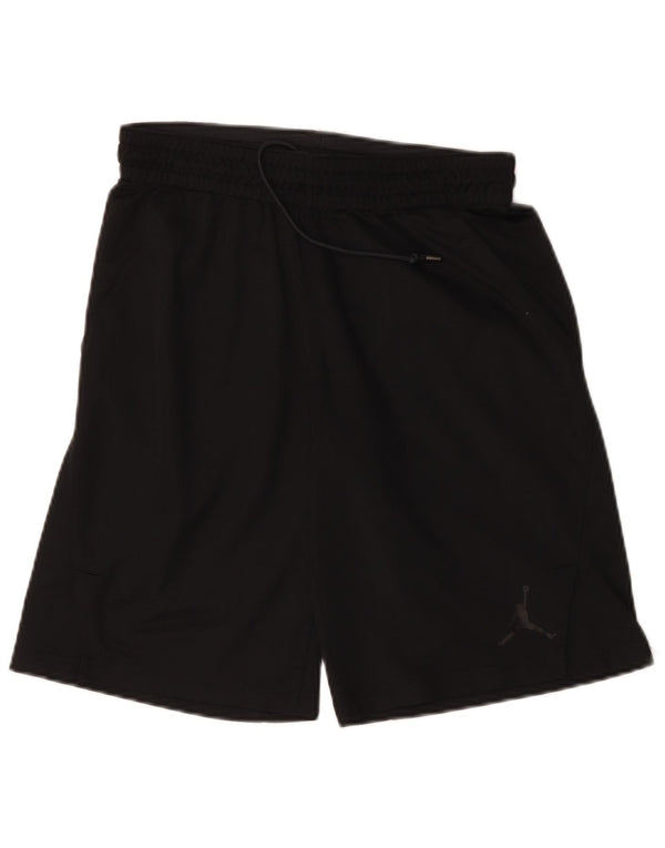 Jordan Herre Dri Fit grafiske sportsshorts mellem sort polyester