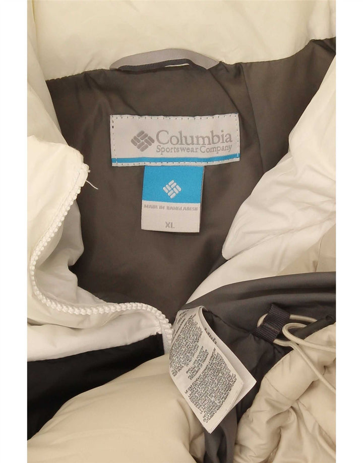 Columbia Herren Wattierte Jacke UK 42 XL Beige Colourblock Polyester