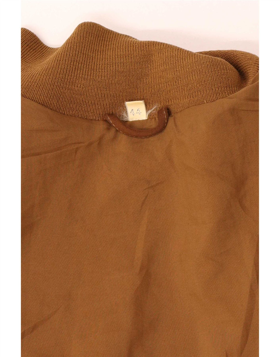 Vintage Womens Oversized Suede Bomber Jacket IT 44 Medium Beige