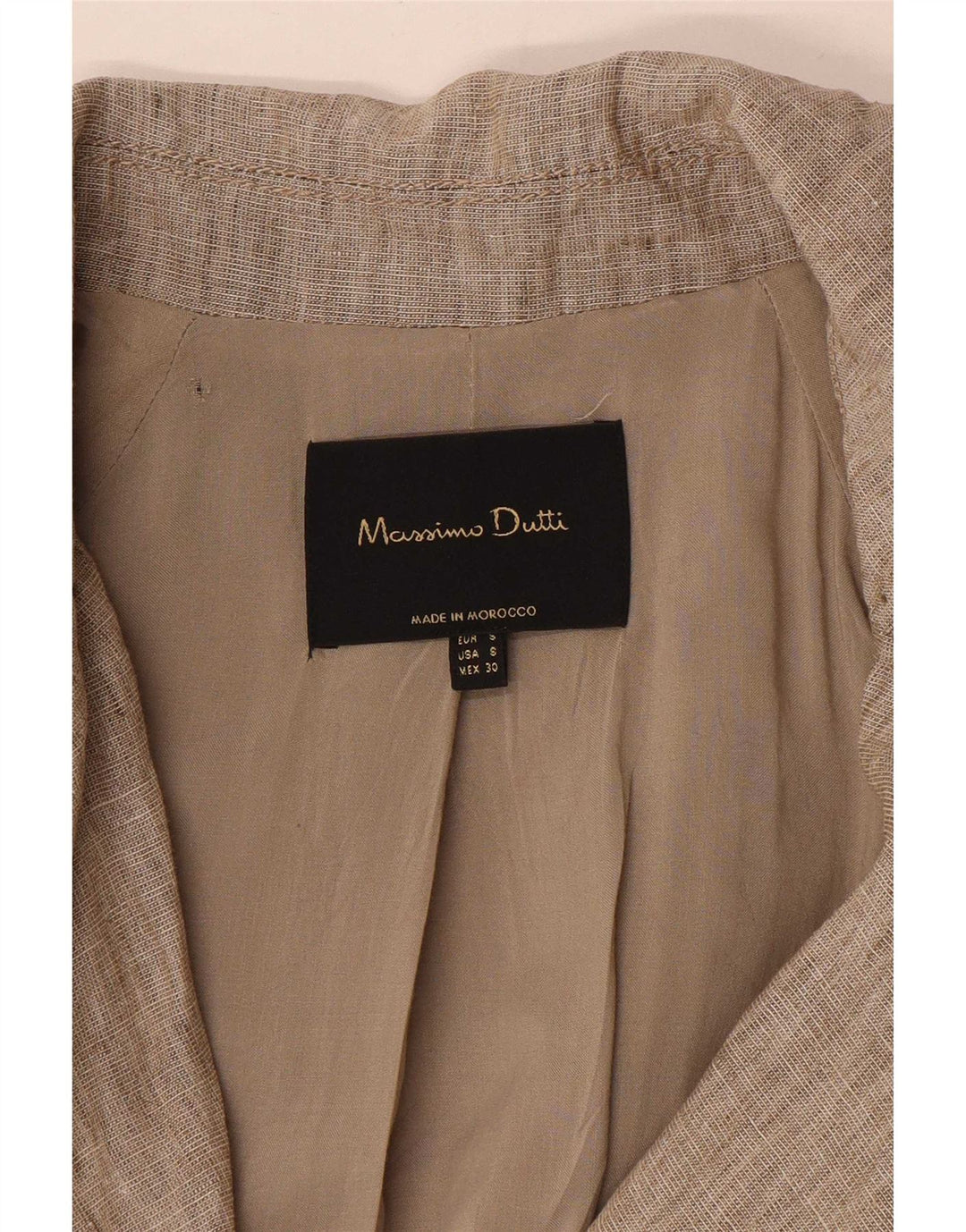 Massimo Dutti Womens Trench Coat UK 10 Small Beige