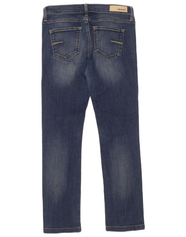 Meltin' Pot Damen Straight Jeans W32 L28 Blaue Baumwolle