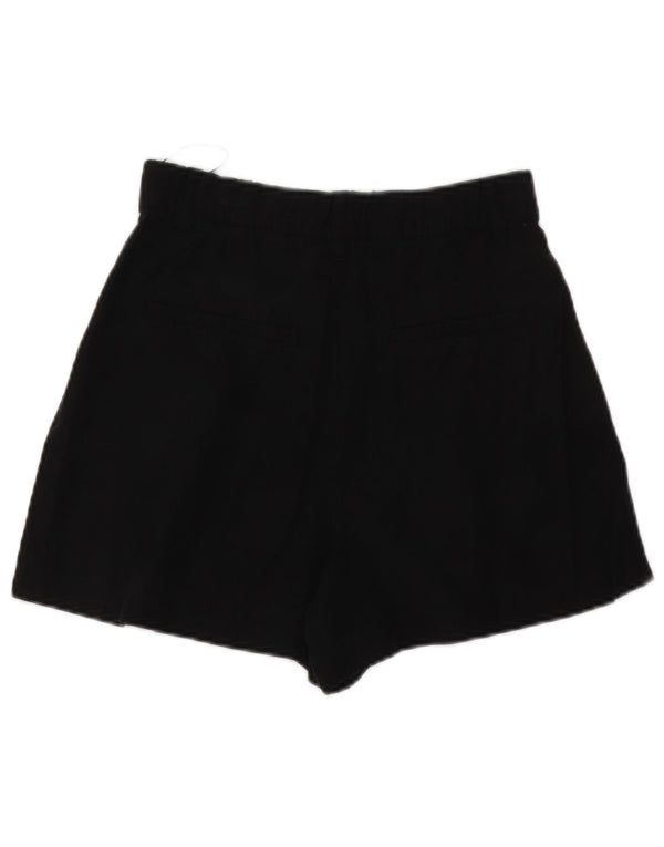 Pantaloncini chino a vita alta da donna Zara XS W24 Lyocell nero