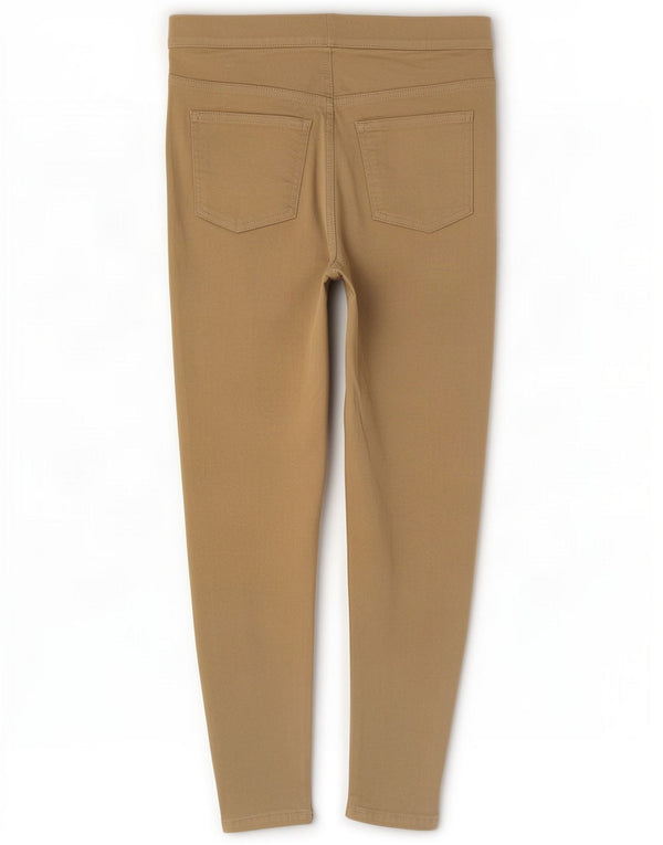 Marks & Spencer Damen Crop Jegging Jeans UK 10 Small W27 L25 Beige Baumwolle