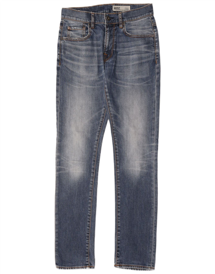 Rifle Womens Slim Jeans W30 L32 Blue Cotton