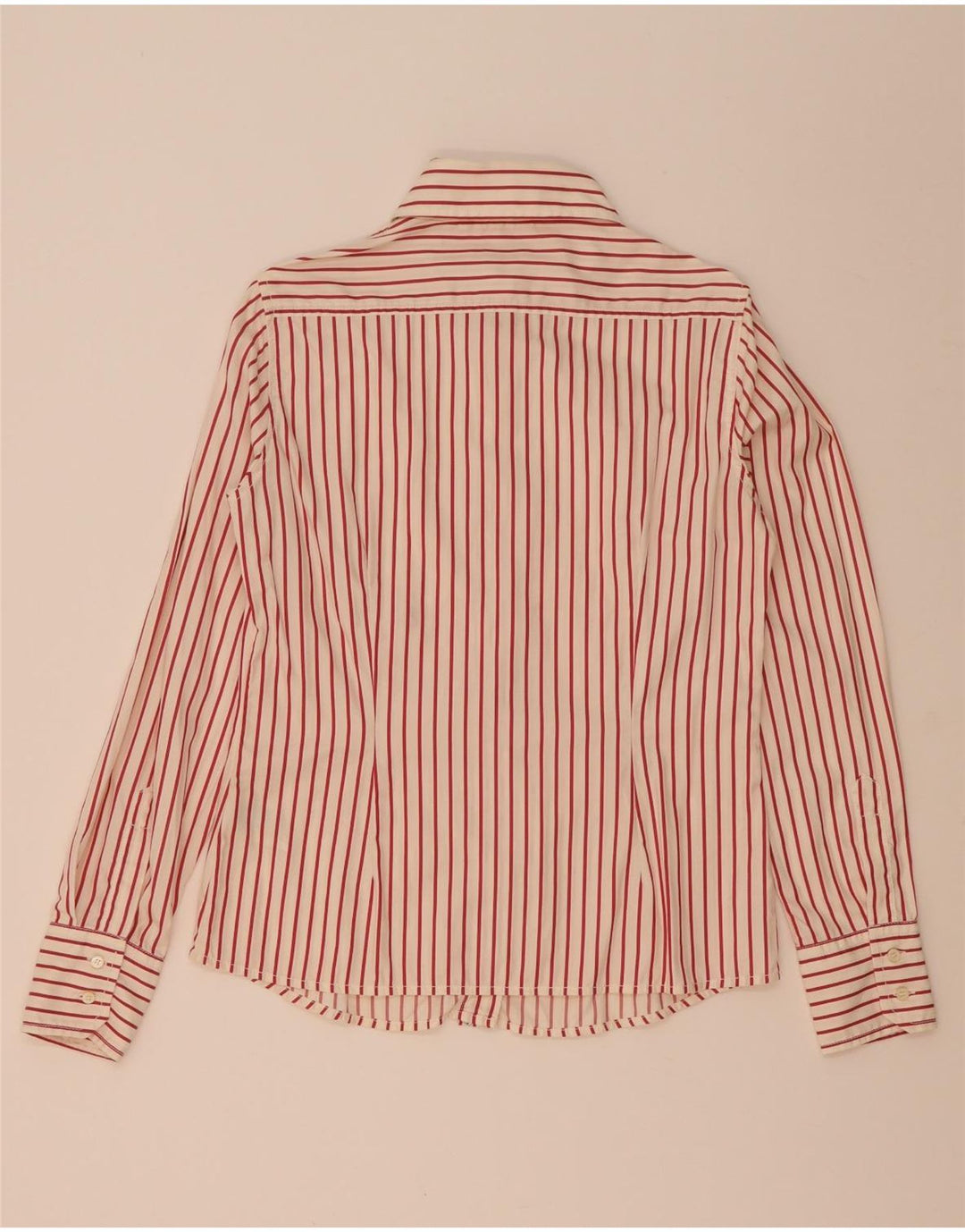 Henry Cottons Womens Shirt IT 44 Medium Red Striped Cotton