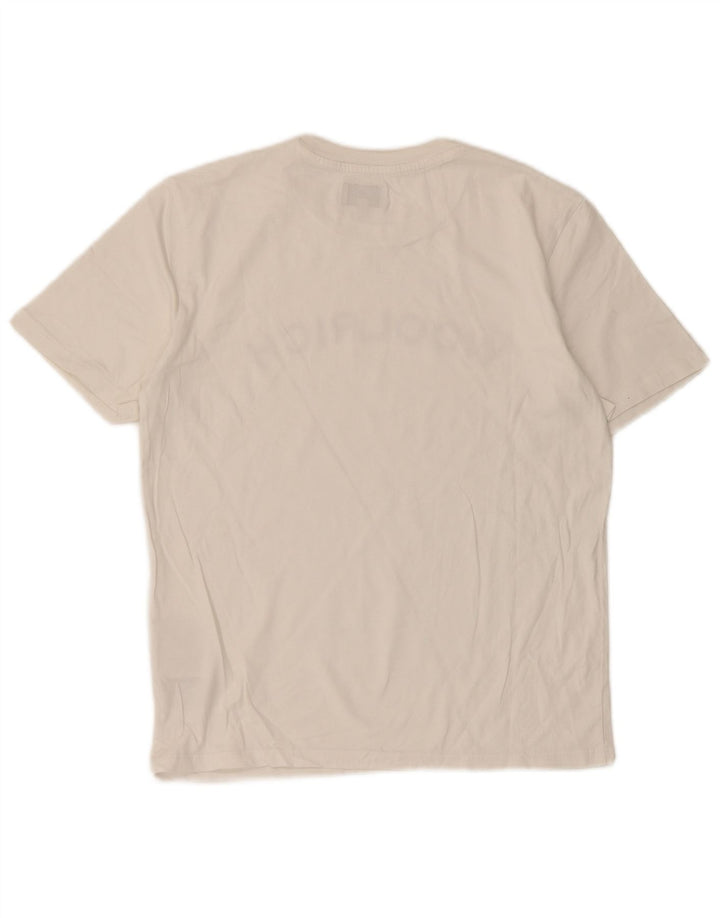Woolrich Boys Graphic T-Shirt Top 11-12 Years White Cotton