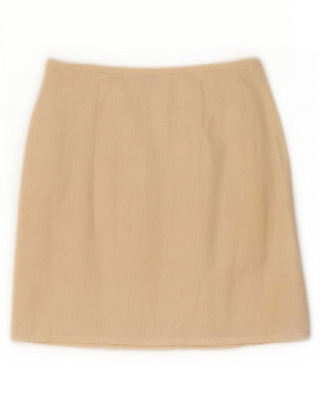 Benetton Minifalda Cruzada IT 44 Medium W28 Algodón Beige