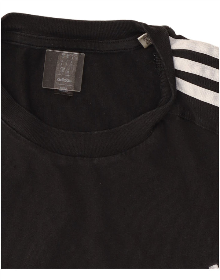 Maglietta Adidas da uomo grande nera