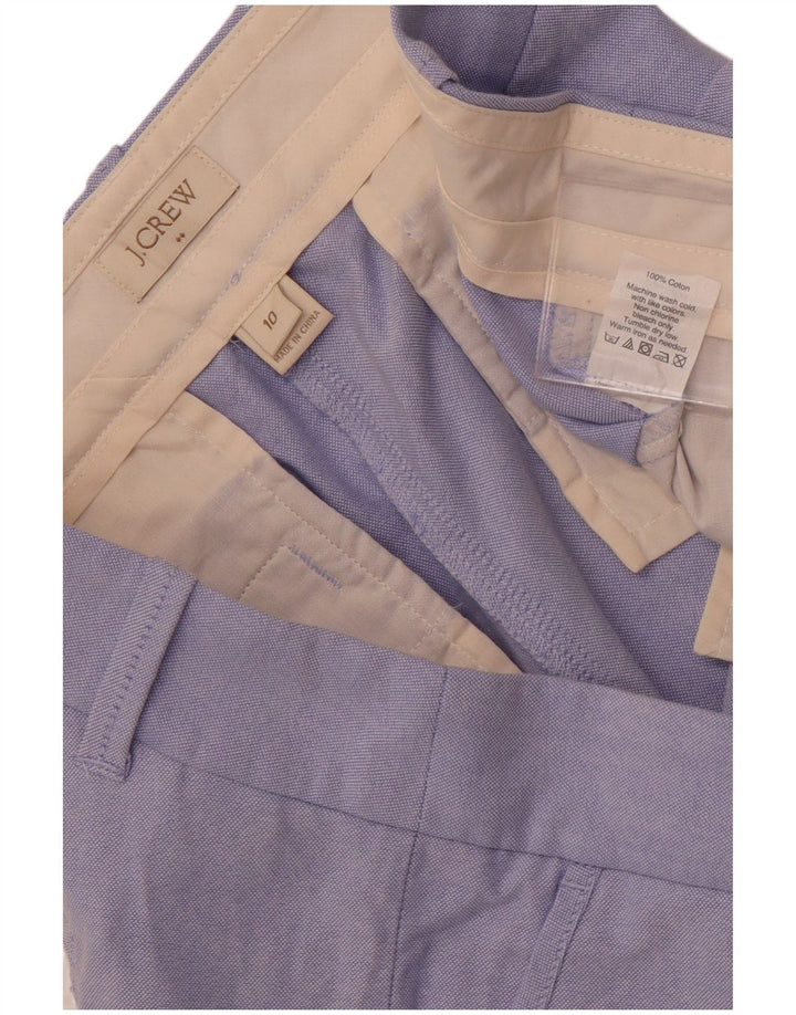 J. CREW Womens Chino Shorts US 10 Large W34  Blue Cotton