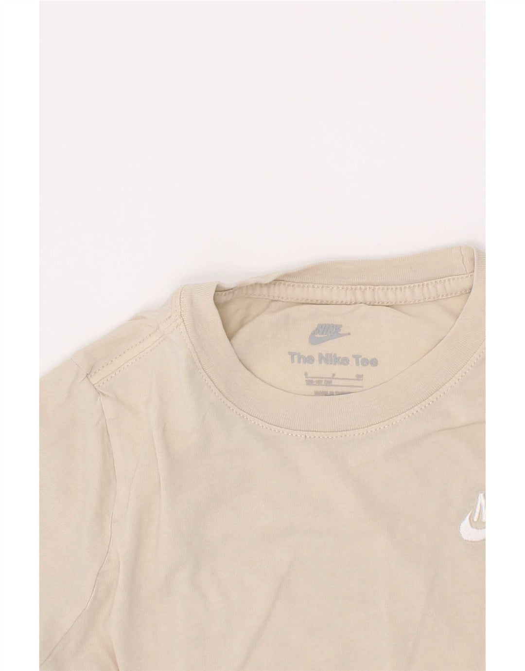 Nike Boys T-Shirt Top 8-9 år Lille Beige