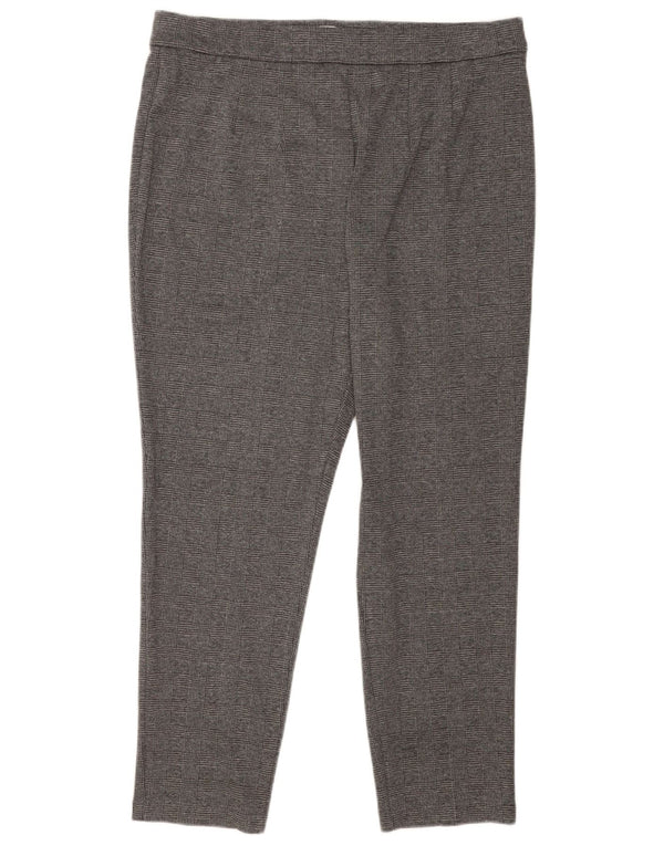 Pantaloni casual pentru femei Marks & Spencer UK 20 2XL W36 L29 Gri Houndstooth