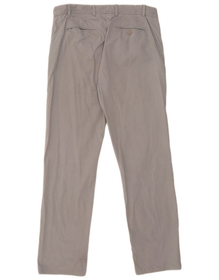 Ted Baker Mens Straight Chino Trousers W36 L31 Grey Cotton