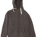 Fat Face Pull à capuche zippé pour homme Grand coton gris