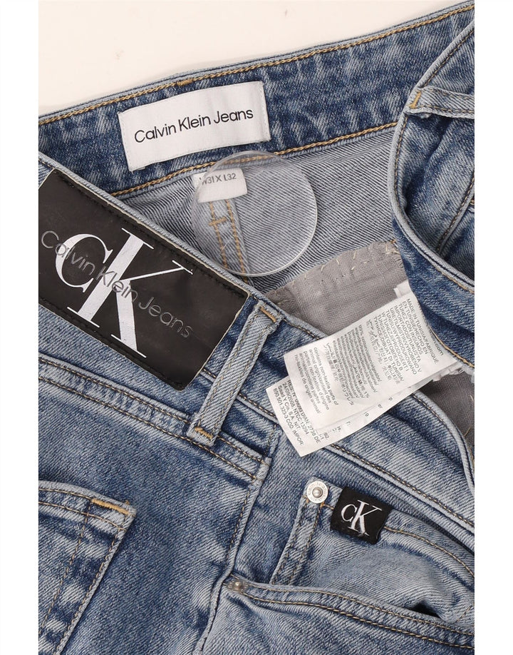 Calvin Klein Mens Slim Jeans W31 L32 Blue Cotton