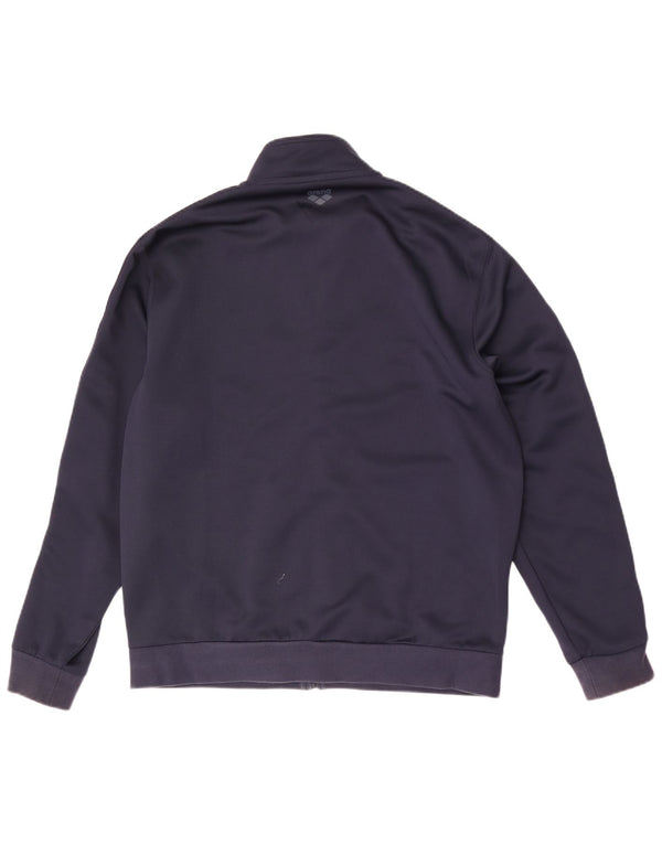 Arena Mens Tracksuit Top Jacket XL Navy Blue Polyester