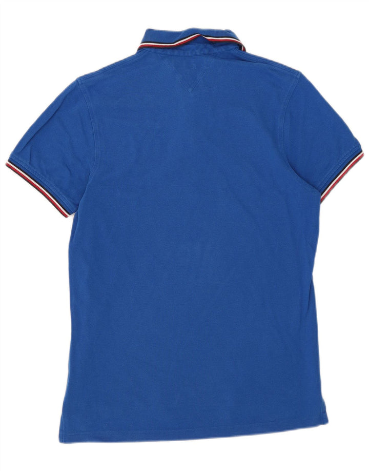 Tommy Hilfiger Herre Slim Fit Polo Shirt Medium Blå Stribet
