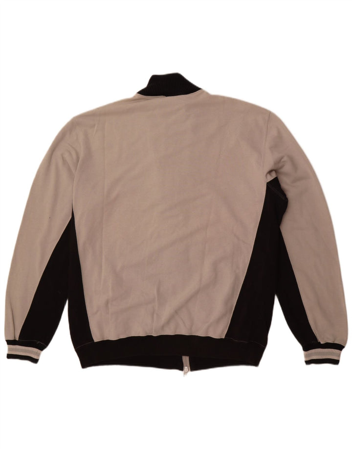 Champion Mens Tracksuit Top Jacket 2XL Grey Colourblock Cotton