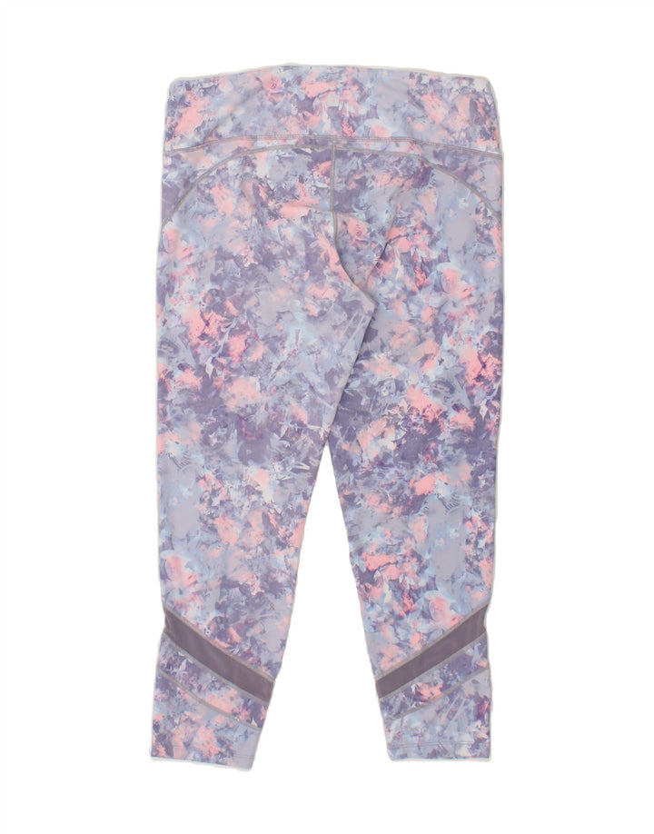 MOUNTAIN WAREHOUSE Womens Leggings UK 16 Large Purple Floral Polyester Vintage Mountain Warehouse and Second-Hand Mountain Warehouse from Messina Hembry 