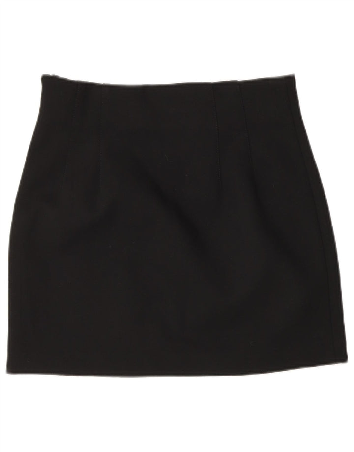 Zara Womens Mini Skirt Small W26  Black Polyester
