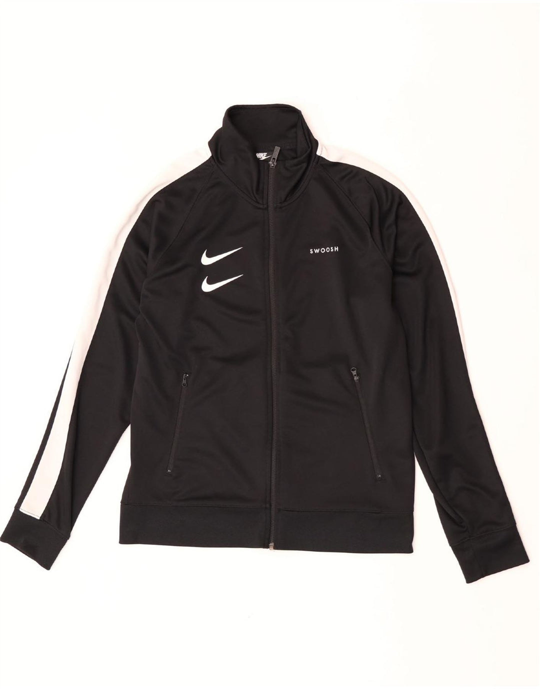 Giacca da ginnastica Nike Swoosh Graphic da uomo, color block medio nero