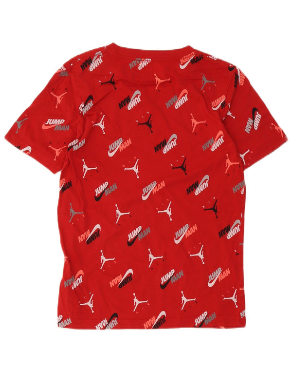 Jordan Boys Graphic T-Shirt Top 12-13 ετών μεγάλο κόκκινο βαμβακερό